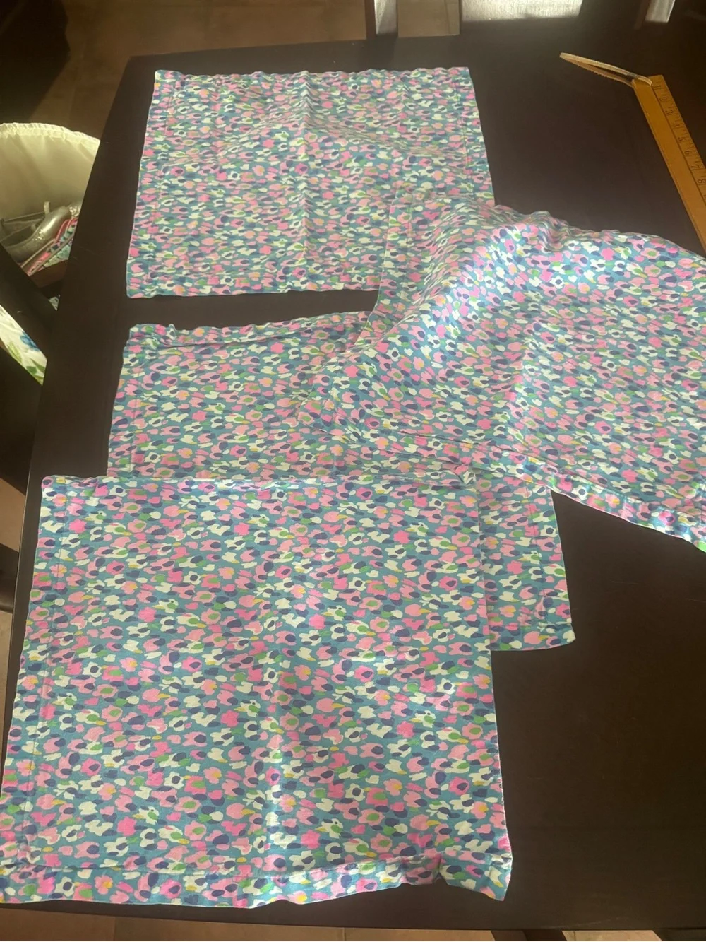 Lilly Pulitzer is Multicolor Pastel Leopard-Spot Four Placemats